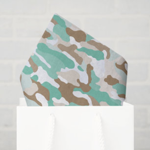 Papel De Seda Camuflagem Costeira