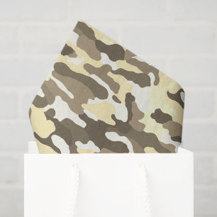 Papel De Seda Camuflagem do Deserto