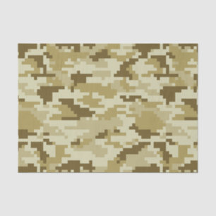 Papel De Seda Camuflagem do deserto digital de 8 bits / Camo