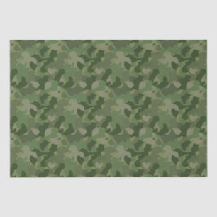 Papel De Seda Camuflagem do verde de caçador
