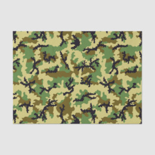 Papel De Seda Camuflagem florestal