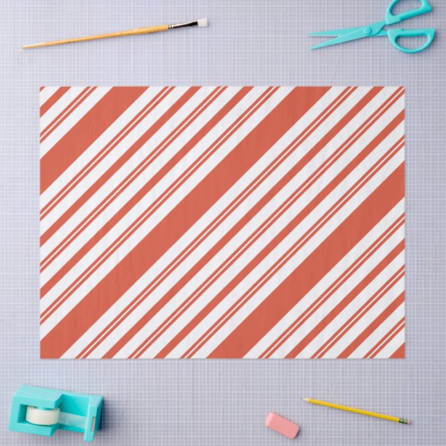 Papel De Seda Candy Cane Chorus-Stripe-Diagonal (Arte )