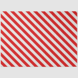 Papel De Seda Candy Cane Red Strips Natal