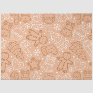 Papel De Seda Candy Canes Gingercake Men Stars Natal
