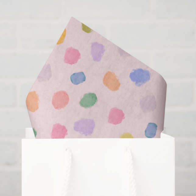 Papel De Seda Candy dots Tissue Paper (Sacola de presentes)