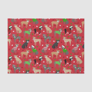 Papel De Seda Caninos de Natal