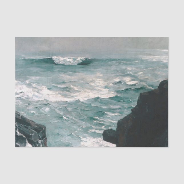 Papel De Seda Cannon Rock de Winslow Homer (Frente )