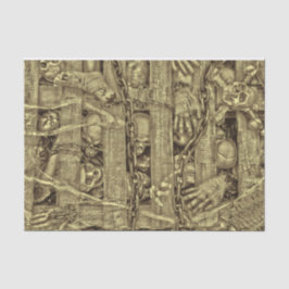 Papel De Seda Cânpulas Tóticas do Halloween Vintage