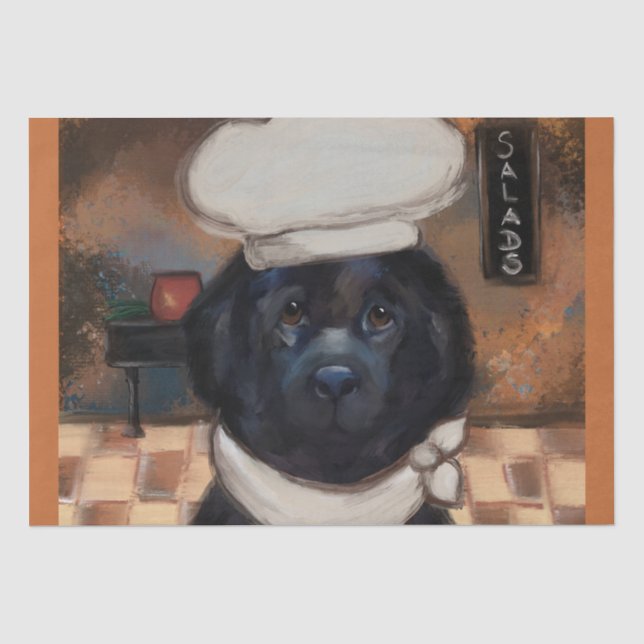 Papel De Seda Cão da Terra Nova (Frente )
