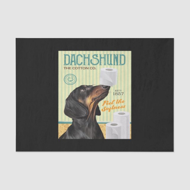 Papel De Seda Cão de Dachshund (Frente )
