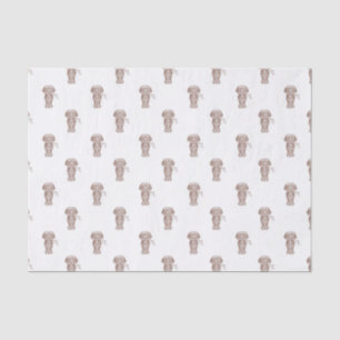 Papel De Seda Cão de Enchimento de Salsicha de Cabelo Longo