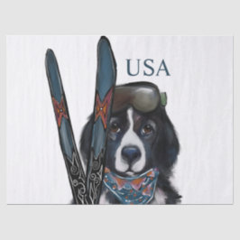 PAPEL DE SEDA CÃO DE TERRA NOVA