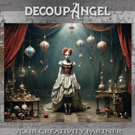 Papel De Seda Caos Teatral do Absurdo - Decoupage"