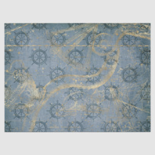 Papel De Seda Capa de Entrega na Decoupage Azul