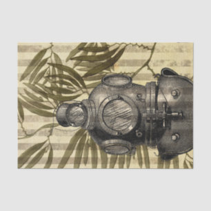 Papel De Seda Capacete Vintage Diving