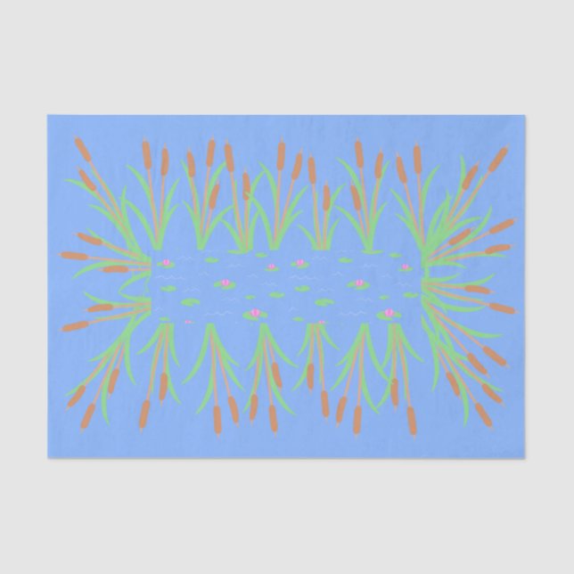 Papel De Seda Capas de Lata de Sapo de Floresta Encantadas e Lil (Frente )