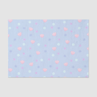 Papel De Seda Capas e Pérolas de Pastel em Periwinkle