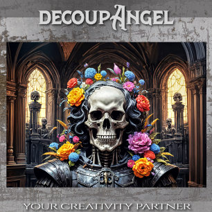 Papel De Seda Capela de Blossomas Eternos - Decoupage -