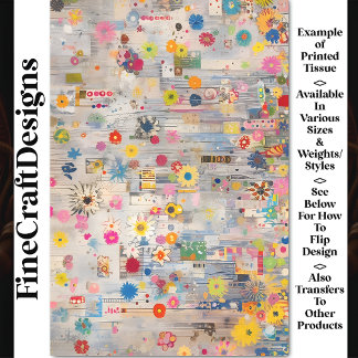 Papel De Seda Caprichoso Decoupage BP6B Colagem Retro Shabby Chi