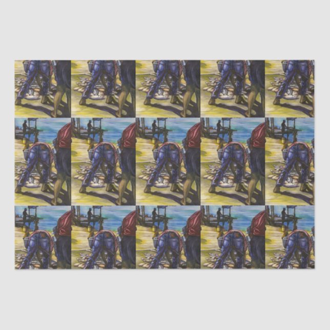 Papel De Seda Captura da manhã, Ilha Harbour, Bahamas (Frente )