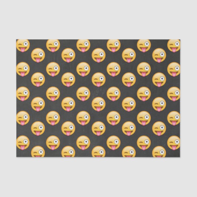 Papel De Seda Cara louca Emoji (Frente )