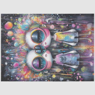 Papel De Seda Caracteres de Bolhas de Menina Branca de Disco