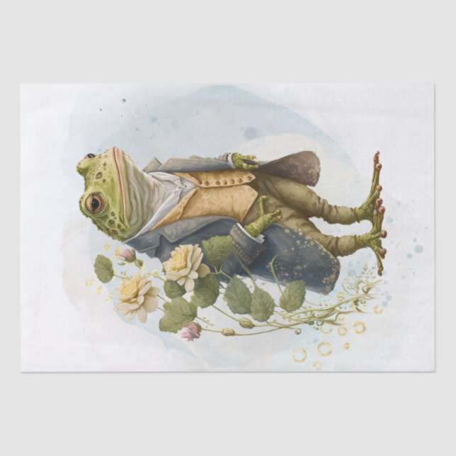 Papel De Seda Caráter Floral do Toad do Campo (Frente )