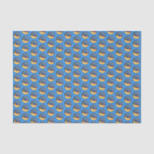 Papel De Seda Cardeais na Pintura da Cerca - Arte Original