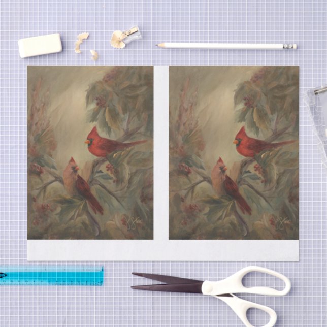 Papel De Seda Cardinal Pintado DBL (Arte )