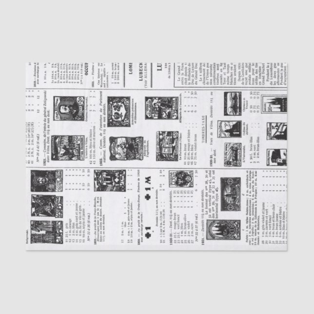 Papel De Seda Carimbo do Postage do Vintage (Frente )