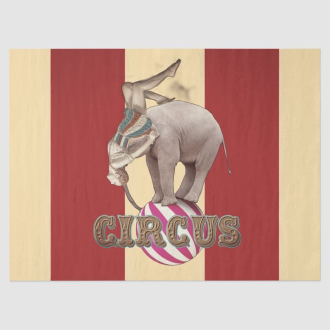 Papel De Seda Carnaval de Circo  (Frente )