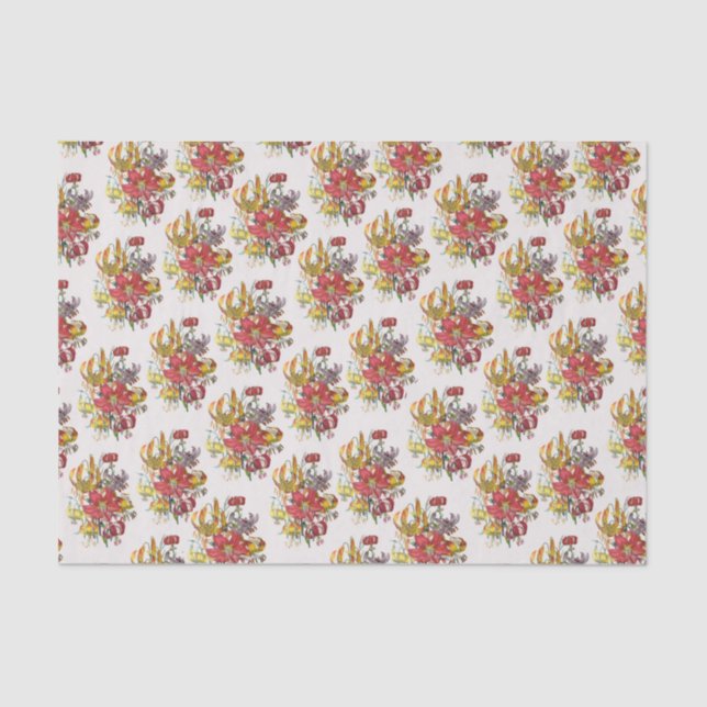 Papel De Seda Carnaval de flores (Frente )