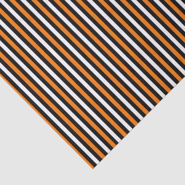 Papel De Seda Carnaval de Halloween Laranja e Preto Mágico (Detalhes)