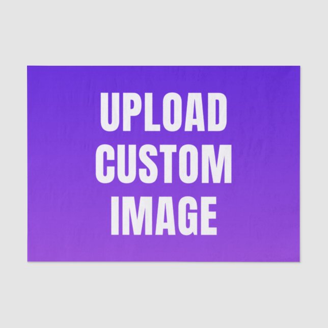 Papel De Seda Carregar imagem personalizada - Adicione a sua par (Frente )