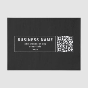 Papel De Seda Carregue seu próprio código QR e texto alterável