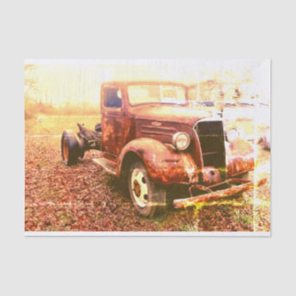 Papel De Seda Carro vintage - Dissociação de Tecidos 3