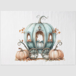 Papel De Seda Carruagem de Abóbora de Chá Whimsical