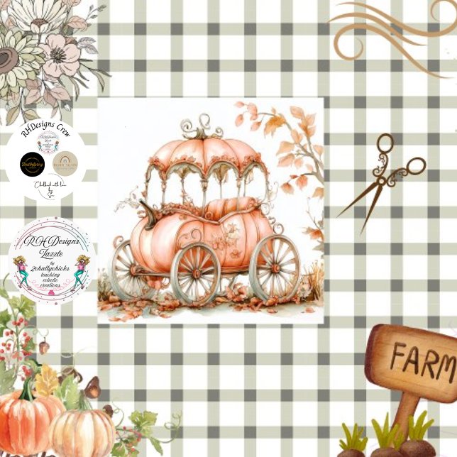 Papel De Seda Carruagem de Abóbora Whimsical (Criador carregado)