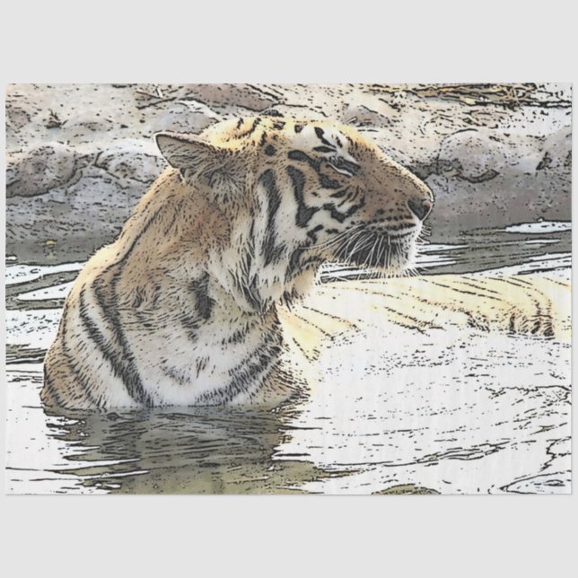 Papel De Seda CArt Tiger 118 (Frente )