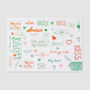 Papel De Seda Carta de amor