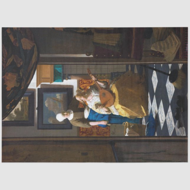Papel De Seda Carta de Amor, Johannes Vermeer (Frente )