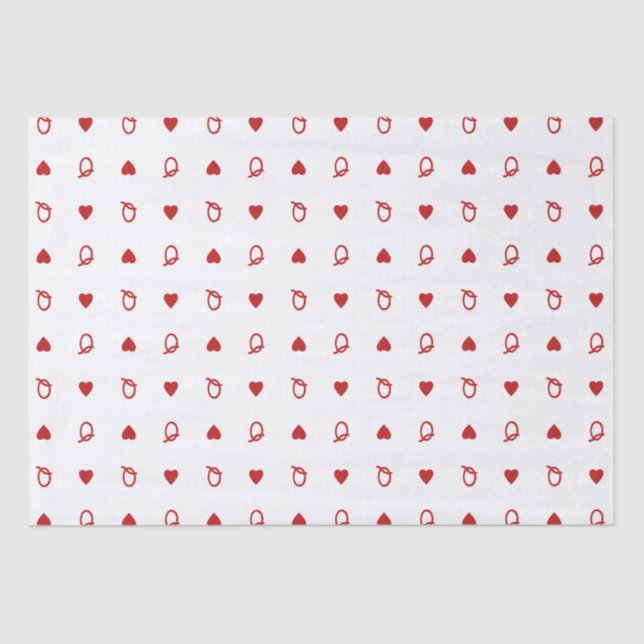 Papel De Seda Cartão Moderno do Dia do Namorados da Rainha dos C (Frente )