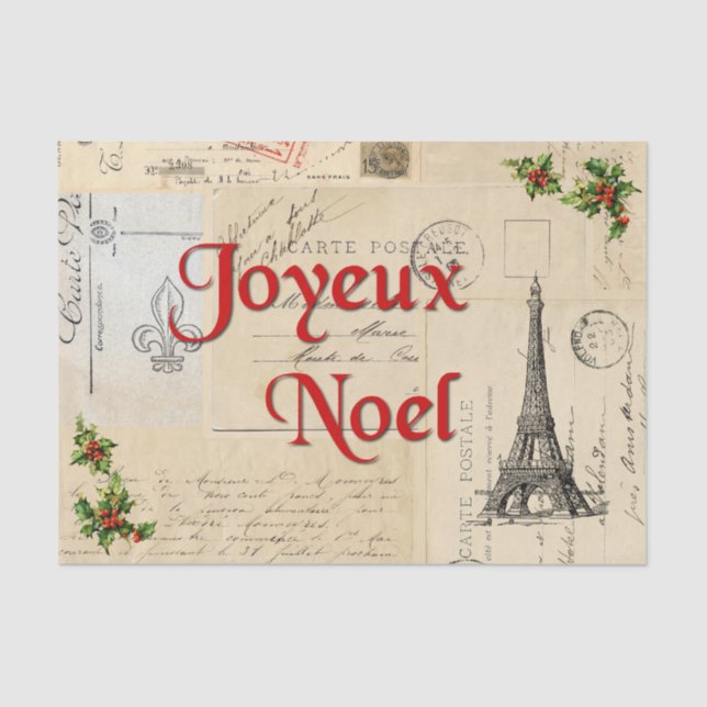 Papel De Seda Cartão-postal de Paris (Frente )