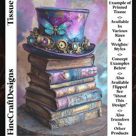 Papel De Seda Cartola Vitoriana & Livros Antigos Decoupage CZ5R