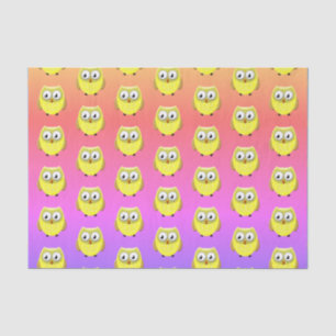 Papel De Seda Cartoon Baby Owl