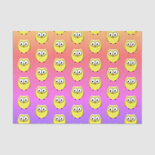 Papel De Seda Cartoon Baby Owl (Frente )