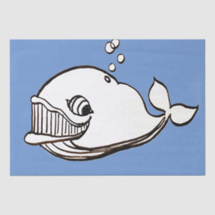 Papel De Seda Cartoon de baleia