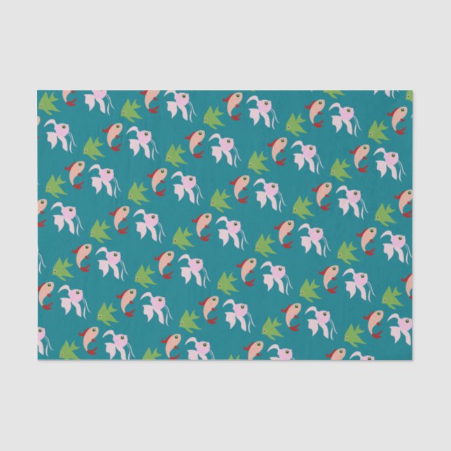 Papel De Seda Cartoon Fish (Frente )