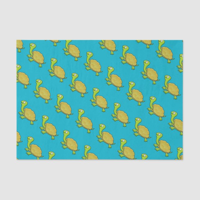 Papel De Seda Cartoon Turtle (Frente )