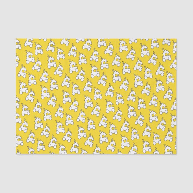 Papel De Seda Cartoons em amarelo (Frente )